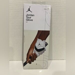 JORDAN Tour Sheepskin Leather Golf Glove Mens Cadet LEFT C-XL White NWT